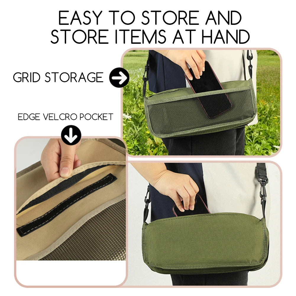 Foldable Portable Backpack Stool with Carry Bag – Lightweight Mini Outdoor Chair